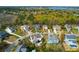 Birds-eye view of a neighborhood featuring manicured lawns and colorful springtime foliage at 2961 Yachtsman Dr, Mount Pleasant, SC 29466