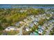 Overhead view of stunning neighborhood with homes near marsh and waterway at 2961 Yachtsman Dr, Mount Pleasant, SC 29466