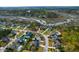 Picturesque aerial view of homes nestled in a wooded community, showcasing waterways and serene surroundings at 2961 Yachtsman Dr, Mount Pleasant, SC 29466