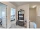 Hallway featuring bench with storage and view of the bedroom at 343 Iveson Rd, Summerville, SC 29486