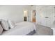 View of a bedroom featuring a twin bed and doorway views into the bathroom and hallway at 3894 Sawyers Island Dr, Mount Pleasant, SC 29466