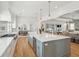 Spacious kitchen with a large island, modern appliances, hardwood floors and an open floor plan at 3894 Sawyers Island Dr, Mount Pleasant, SC 29466