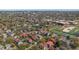 Expansive aerial view of a residential area with a home near schools and outdoor recreation facilities at 4 Kenilworth Ave, Charleston, SC 29403