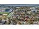 Aerial view of a residential neighborhood; the featured two-story home is centrally located near sports complexes at 4 Kenilworth Ave, Charleston, SC 29403
