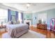 Bedroom featuring hardwood floors, fireplace, neutral colors, and great natural lighting at 4 Kenilworth Ave, Charleston, SC 29403