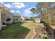 A large backyard with a shed, garden, and plenty of space to enjoy at 4021 Brown Trout Dr, Johns Island, SC 29455