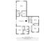 Second floor plan with measurements features bedrooms, bathrooms, living room, and open to below area, providing a clear view of the layout at 4021 Brown Trout Dr, Johns Island, SC 29455