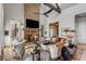 Cozy living room with a fireplace, comfortable seating, and stylish decor, creating a warm atmosphere at 430 Fish Tale Rd, Charleston, SC 29492