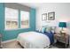 Comfortable bedroom with white paneling, a window view, and modern decor at 523 Verdi Dr, Summerville, SC 29486