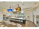 Open kitchen with a large center island, stainless steel appliances, and TVs, perfect for cooking and entertaining at 572 Tidewater Chase Ln, Summerville, SC 29486