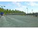 Well maintained tennis court with lighting and shade structure, perfect for enjoying a game in the community at 572 Tidewater Chase Ln, Summerville, SC 29486
