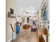 Inviting entryway showcases an open-concept living area with hardwood floors and stylish decor at 614 Battery Edge Dr, Summerville, SC 29486