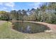 Scenic view of a tranquil pond surrounded by lush greenery and tall trees on a sunny day at 740 Stucco Ln, Mount Pleasant, SC 29464