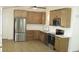 Modern kitchen featuring stainless steel appliances and light-colored cabinets at 8311 Whitehaven Dr, North Charleston, SC 29420