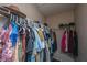 Walk in closet featuring metal shelving full of clothes and shoes at 1002 Elm Hall Cir, Summerville, SC 29483