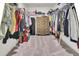 Spacious walk-in closet with custom shelving and storage, along with a chest-of-drawers in the center at 101 Corvus Ct, Summerville, SC 29486
