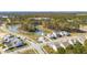 Aerial view of the community highlighting homes, a pond, and lush green spaces at 1028 Harriman Ln, Charleston, SC 29492