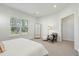 Bedroom showcasing a decorative chair, window view, and neutral tones at 1028 Harriman Ln, Charleston, SC 29492