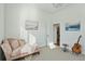 Bedroom with a light color scheme with wood stool, neutral walls, and carpet at 1028 Harriman Ln, Charleston, SC 29492