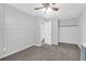Open bedroom features detailed wall and closet; carpet provides warm feeling at 115 Tennyson Way, Summerville, SC 29486