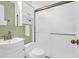 Bright bathroom with a shower, white vanity, and a mirror cabinet at 1162 South Shadow Dr, Mount Pleasant, SC 29464