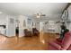 Bright and inviting living room with hardwood floors and cozy furniture at 117 Hartin Blvd, Summerville, SC 29486