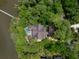 Stunning aerial view of a luxury home with a private pool, dock, and lush green surroundings by the water at 127 Blue Heron Pond Rd # A, Kiawah Island, SC 29455