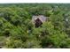Aerial view of the house nestled among lush trees; includes a pool and sprawling landscape at 127 Blue Heron Pond Rd # A, Kiawah Island, SC 29455