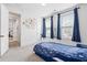 Nautical themed bedroom featuring a boat bed, blue accents, and carpet at 1420 Homecoming Blvd, Ravenel, SC 29470