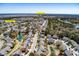 A bird's eye view of the neighborhood highlighting streets, ponds, landscaping, and community amenities at 1457 Red Tide Rd, Mount Pleasant, SC 29466