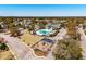 Aerial view of community featuring a pool, clubhouse, and playground at 1457 Red Tide Rd, Mount Pleasant, SC 29466