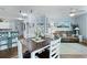 Open-concept living area seamlessly blends into the kitchen and dining spaces at 1522 Telfair Way, Charleston, SC 29412