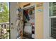 Organized storage closet with shelving and various items, maximizing space and functionality at 1522 Telfair Way, Charleston, SC 29412
