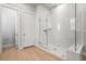 Bathroom featuring glass enclosed shower with tile surround at 1772 Agate Bay Dr, Mount Pleasant, SC 29466