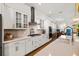 Stylish kitchen with white cabinets, stainless steel appliances, and a center island with a quartz countertop at 1772 Agate Bay Dr, Mount Pleasant, SC 29466