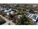 An aerial view showing the house's location in a charming neighborhood near local amenities and green spaces at 2014 Ion Ave, Sullivans Island, SC 29482