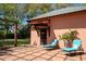 Charming guest house with comfortable seating, private entrance, and beautifully landscaped surroundings for relaxed outdoor living at 2014 Ion Ave, Sullivans Island, SC 29482