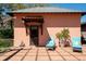 Charming guest house with comfortable seating, private entrance, and beautifully landscaped surroundings for relaxed outdoor living at 2014 Ion Ave, Sullivans Island, SC 29482