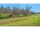 Manicured landscaping with lush green lawn and a water feature at 204 Torslanda Ln, Summerville, SC 29486