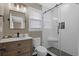 Updated bathroom with sleek fixtures and a bright, modern design at 208 James St, Summerville, SC 29483