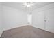Bedroom with neutral carpet, ceiling fan, and closet, offering plenty of storage at 211 Saxony Loop, Summerville, SC 29486