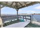 View of a dock gazebo with seating, sink, and river views at 2292 Beckenham Dr, Mount Pleasant, SC 29466