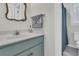 Clean and functional bathroom with a pedestal sink, toilet, and a walk-in shower at 235 Scalybark Rd, Summerville, SC 29485
