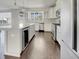 Modern kitchen with stainless appliances, hardwood flooring, and a large kitchen island at 253 Palmetto Walk Dr, Summerville, SC 29486
