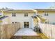 Exterior backyard view of a fenced-in yard with a sliding glass door at 270 Stefan Dr # 11-C, Charleston, SC 29412