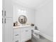 Clean bathroom featuring a dual-sink vanity with modern fixtures and plenty of storage space at 2912 Yachtsman Dr, Mount Pleasant, SC 29466