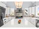 Spacious kitchen with a large island, stainless steel appliances, and a stylish range hood at 2912 Yachtsman Dr, Mount Pleasant, SC 29466