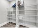 A large pantry with adjustable wire shelving provides organized storage at 4075 Aspera Dr, Summerville, SC 29483