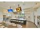 Spacious open-concept kitchen with stainless appliances, marble countertops, an island, and pendant lighting at 415 Four Seasons Blvd, Summerville, SC 29486