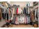 Organized walk-in closet provides ample storage with shelving and hanging space, maximizing convenience at 415 Four Seasons Blvd, Summerville, SC 29486